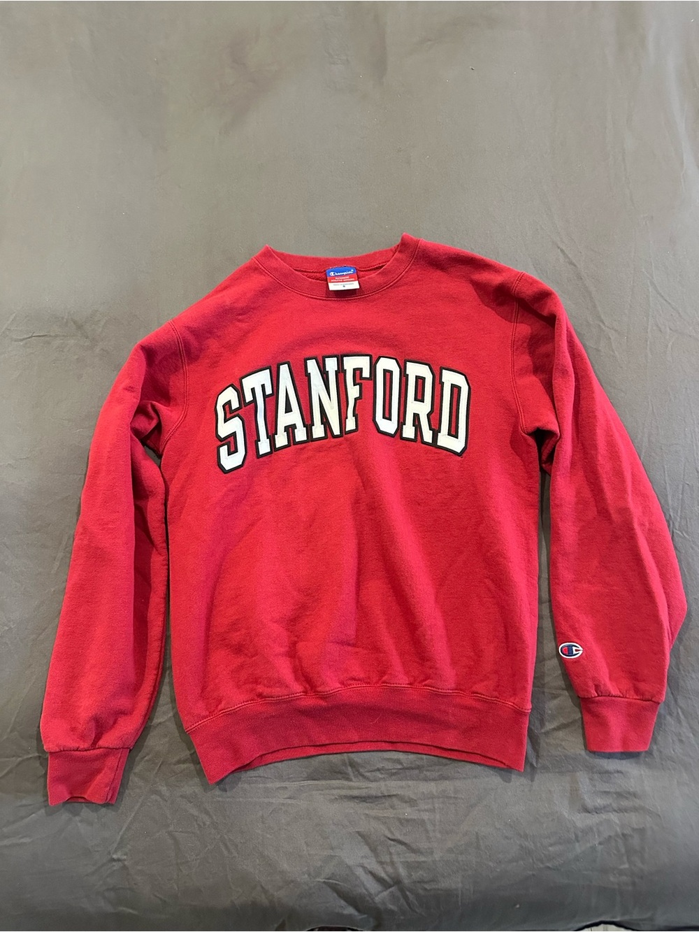 Champion Authentic Athletic Apparel Red Stanford Crewneck Sweatshirt